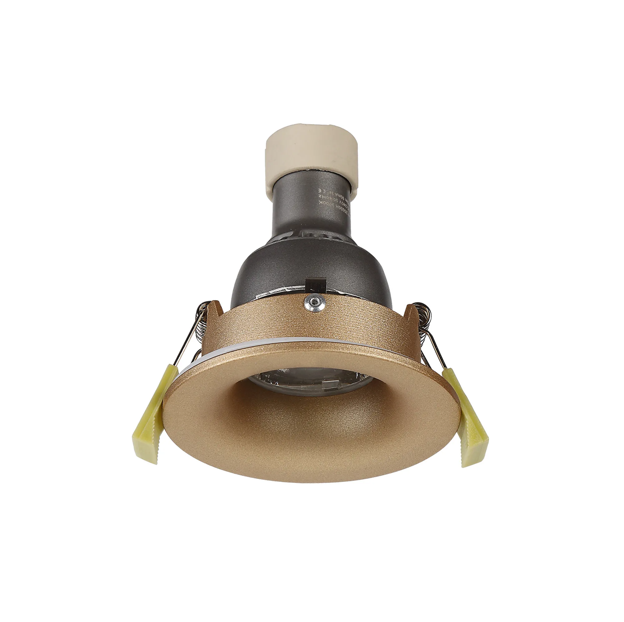 Bruve GU10 Recessed Round Champagne Gold IP65 Downlighter, Cut-Out 68mm DX200405  Dlux Bruve IP65